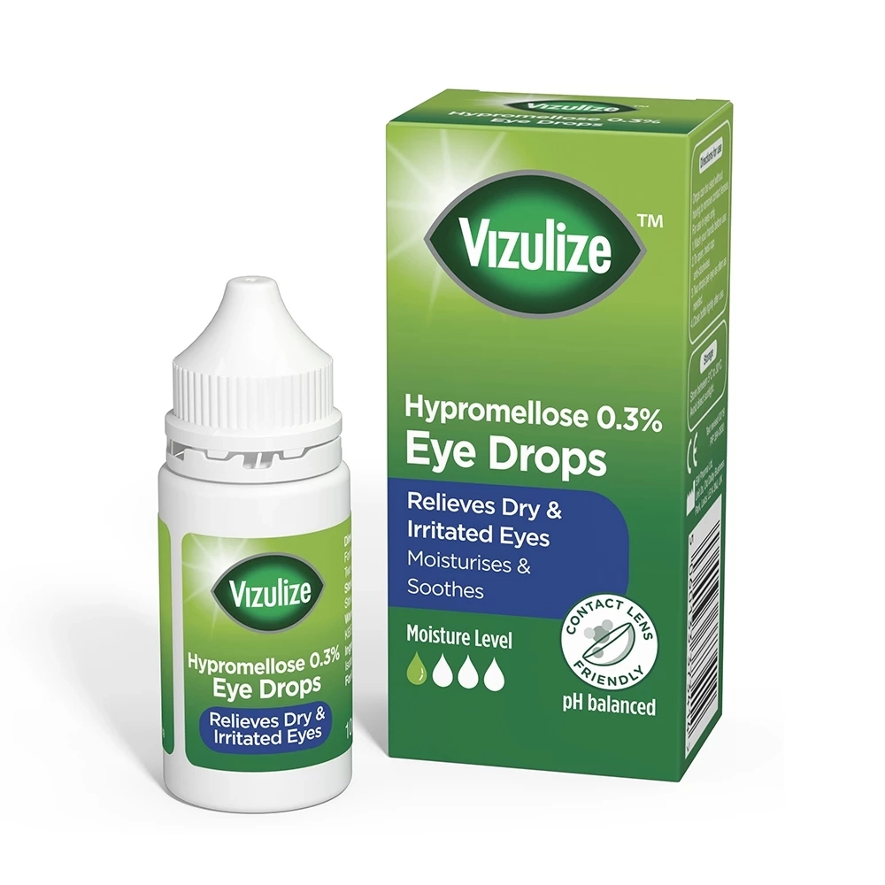 Dung dịch nước mắt nhân tạo  Vizulize Hypromellose 0.3% EYE Drops lọ 10ml