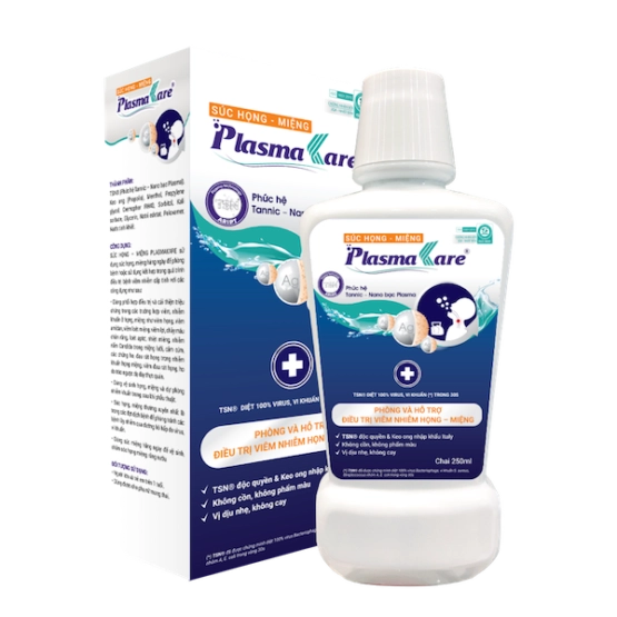 Súc họng miệng PLASMAKARE hộp 1 chai 250ml