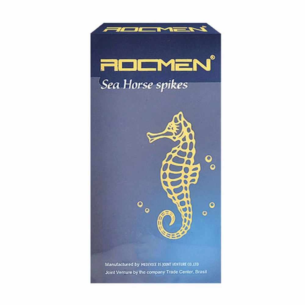 Bao cao su Rocmen Sea Horse Spikes (xanh) hộp 10 cái