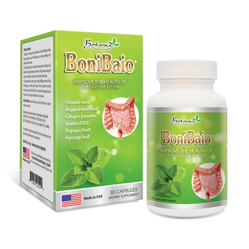 Hỗ trợ viêm đại tràng, ruột kích thích BoniBaio+ hộp 30 viên nang