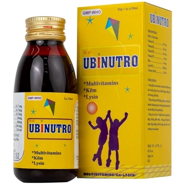 Bổ sung các acid amin, vitamin và kẽm Siro Ubinutro Nam Hà chai x 120ml