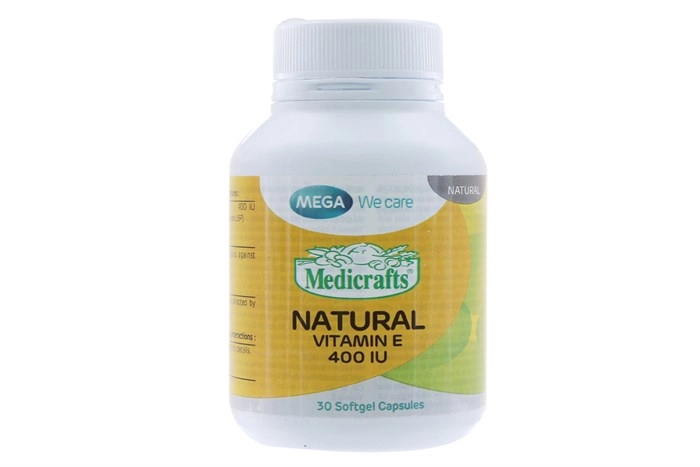 Natural vitamin E 400 IU Mega lọ 30 viên