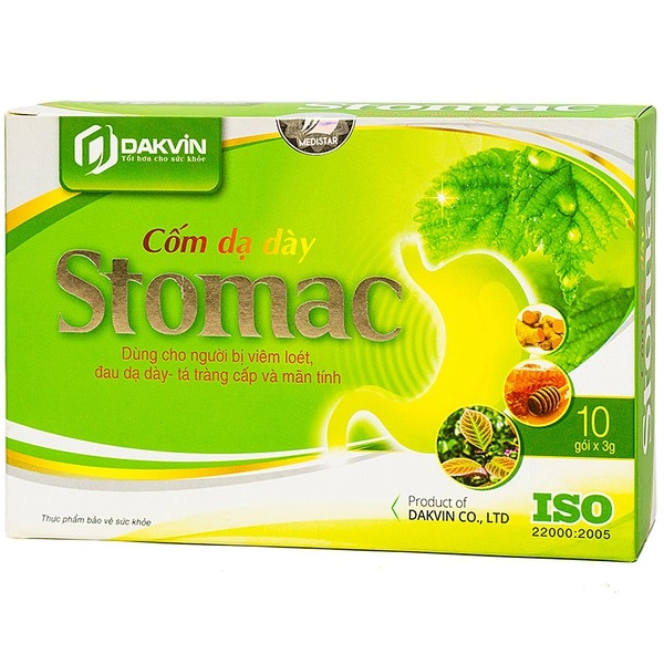Cốm dạ dày Stomac DAKVIN hộp 10 gói x 3g