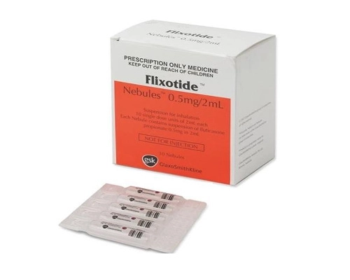 Thuốc xịt điều trị hen phế quản Flixotide Nebules 0.5mg/2ml hộp 10 ống