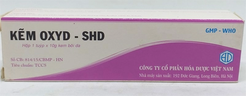 Kem bôi da Kẽm Oxy - SHD hộp 1 tuýp 10g