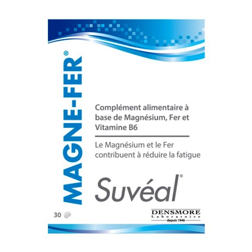 Viên uống bổ sung Magie, Vitamin B6 và Sắt cho bà bầu Suveal Magne-fer hộp 30 viên