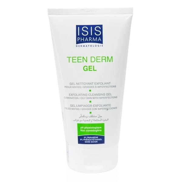 Gel rửa mặt giảm nhờn ngừa mụn  Teen Derm Gel chai 150ml