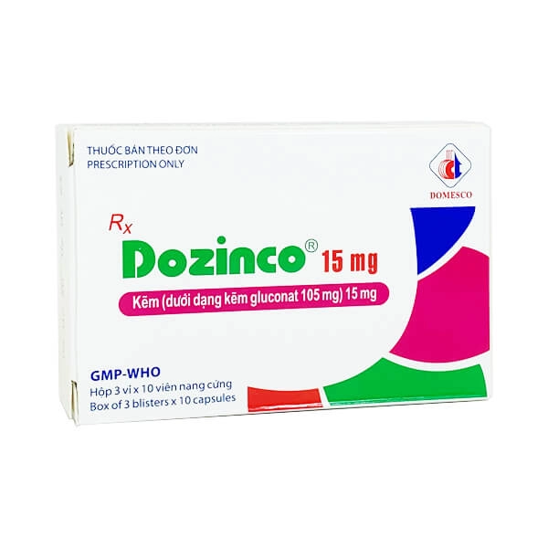 Thuốc bổ sung kẽm Dozinco hộp 30 viên
