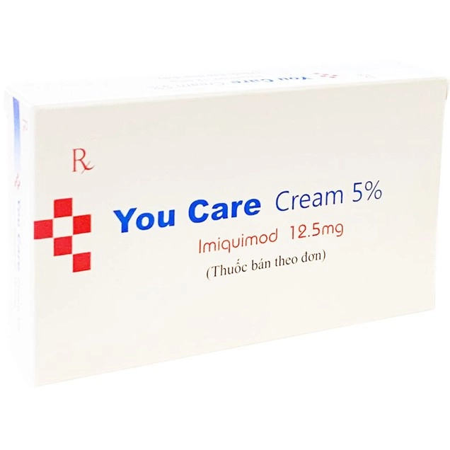 Điều trị mụn cóc sinh dục ngoài và hậu môn You Care Cream 5% hộp 12 gói