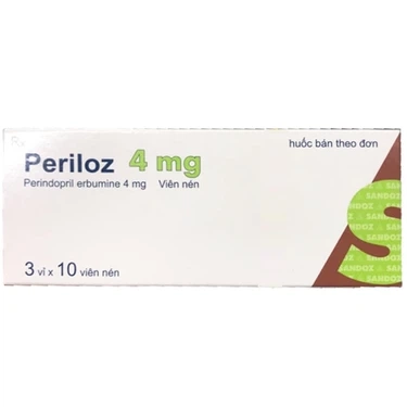Thuốc điều trị tăng huyết áp Periloz 4mg LEK hộp 3 vỉ x 10 viên