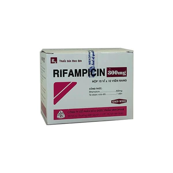 Thuốc trị lao Rifampicin 300mg (MKP)         hộp 100 viên