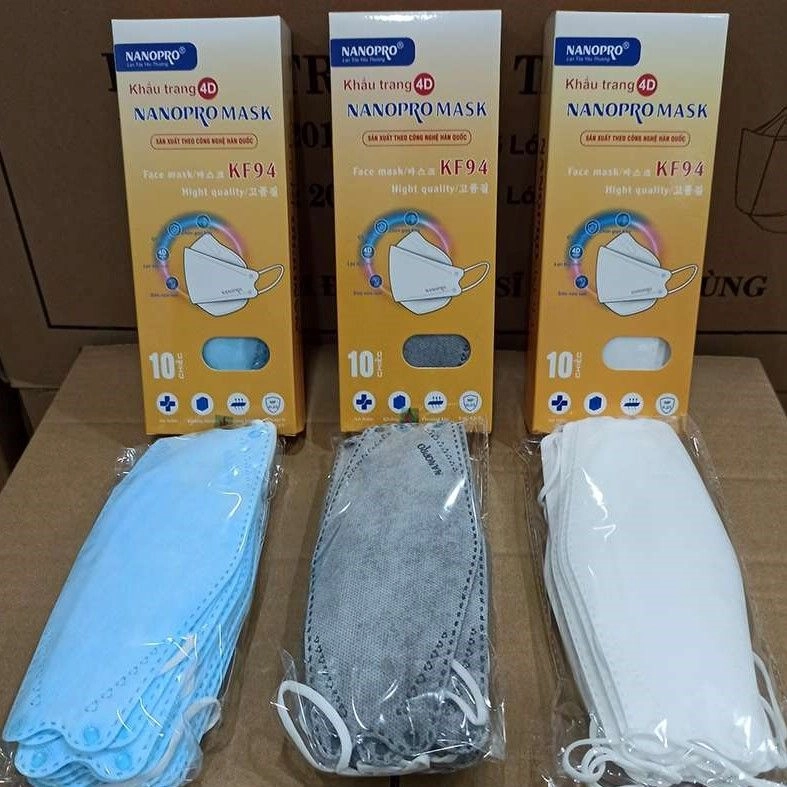 Khẩu trang 4D NANOPRO MASK KF94 hộp 10 cái