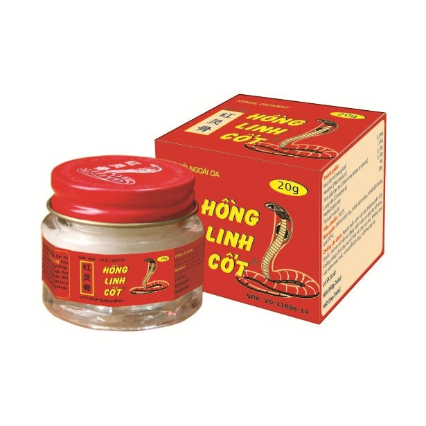Mỡ xoa bóp Hồng linh cốt hộp 1 lọ 20g