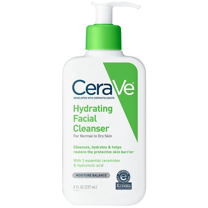 Sữa rửa mặt CeraVe Hydrating Facial Cleanser chai 237ml