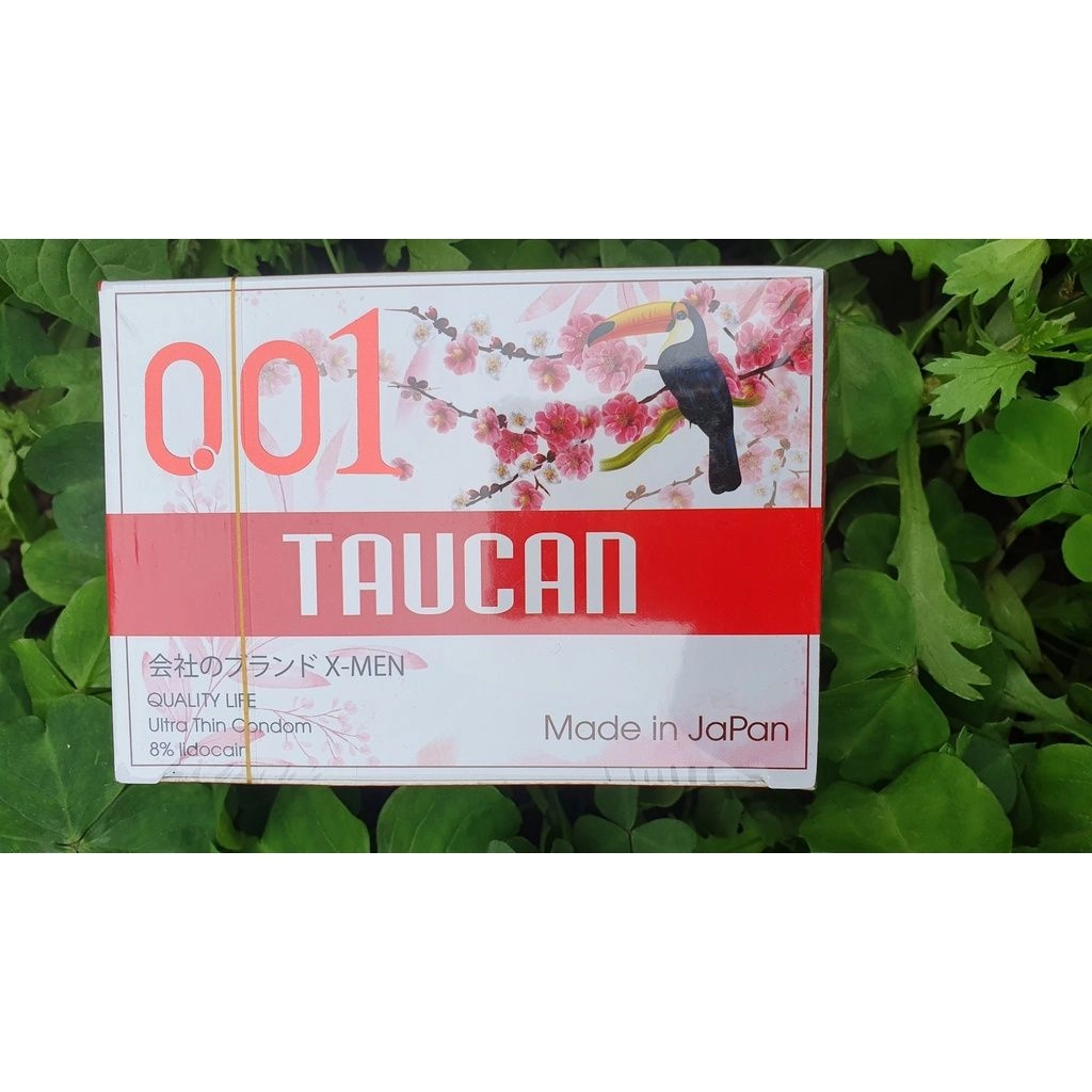 Bao cao su siêu mỏng kéo dài TAUCAN 0.01 hộp 10 cái