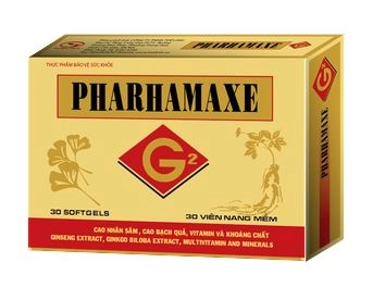 Hỗ trợ giảm triệu chứng của thiểu năng tuần hoàn não PHARHAMAXE G2 hộp 30 viên nang mềm