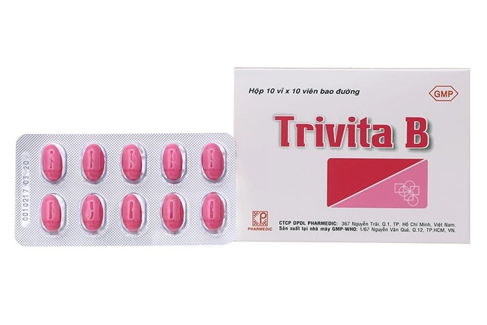Thuốc bổ sung vitamin B1, B2, B6 Trivita B hộp 100 viên
