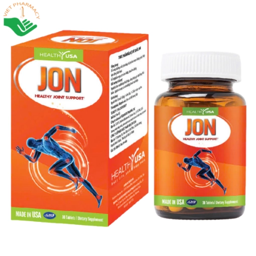 Hỗ trợ giảm nguy cơ viêm khớp, thoái hoá khớp JON Healthy USA hộp 60 viên