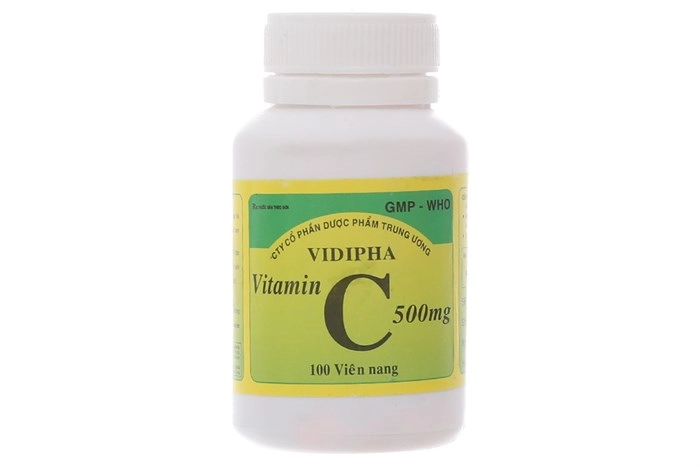 Thuốc bổ Vitamin C 500mg VIDIPHA lọ 100 viên nang