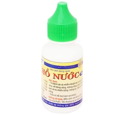 Hỗn dịch dùng ngoài Hồ Nước HDPharma chai 20g