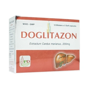 Thuốc điều trị rối loạn tiêu hóa, giải độc gan Doglitazon 200mg Phương Đông hộp 12 vỉ x 5 viên