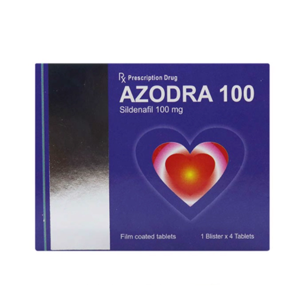 Thuốc trị rối loạn cương dương Azodra 100mg hộp 4 viên
