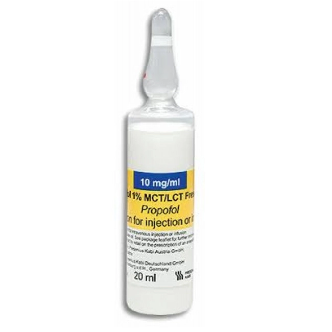 Thuốc tiêm gây mê toàn thân, an thần Fresofol 1% MCT/LCT INJ hộp 5 ống x 20ml