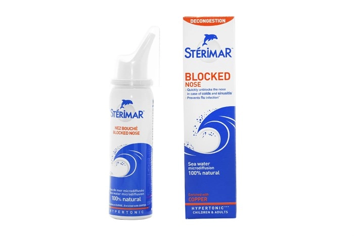 Nước biển xịt mũi cho người lớn Sterimar Blocked Nose hộp 1 chai 50 ml