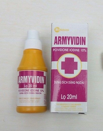 Dung dịch sát khuẩn Armyvidin hộp 1 lọ 20ml