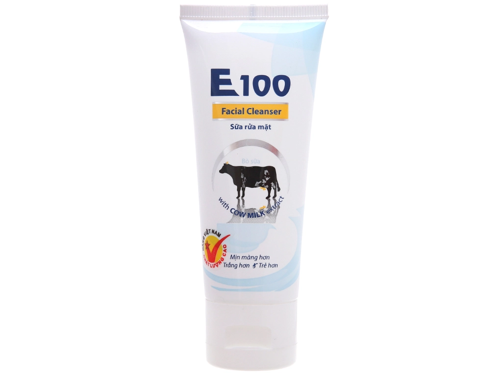 Sữa rửa mặt E100 tinh chất sữa bò tuýp 50ml