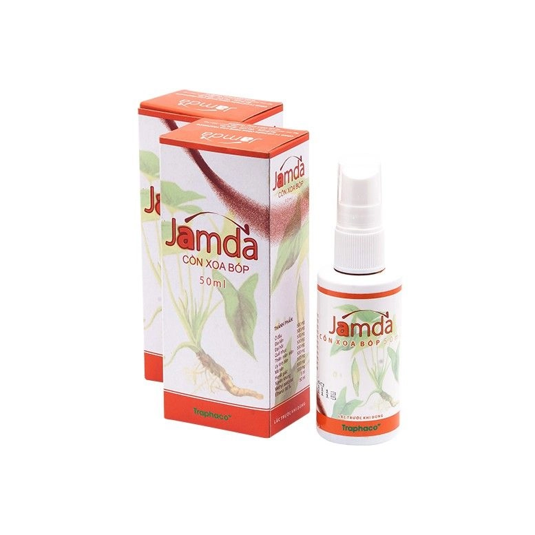 Cồn xoa bóp Jamda hộp 1 lọ xịt 50 ml 