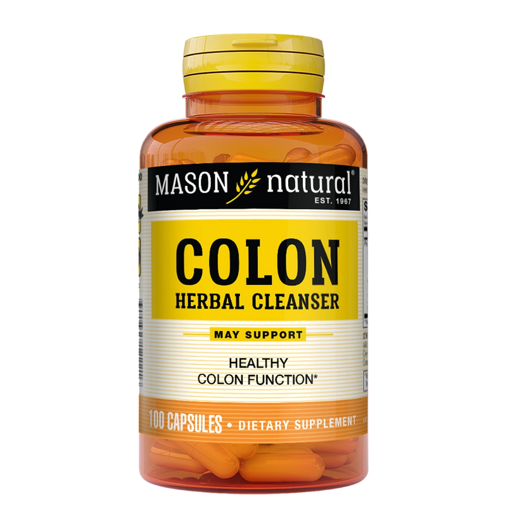 Hỗ trợ chức năng đại tràng COLON CLEANSER MASON chai 100 viên nang cứng