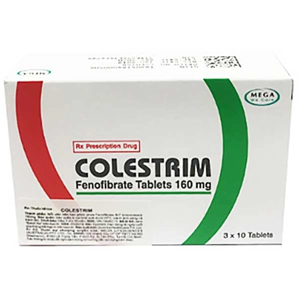 Thuốc hạ mỡ máu Colestrim Inventia hộp 3 vỉ x 10 viên