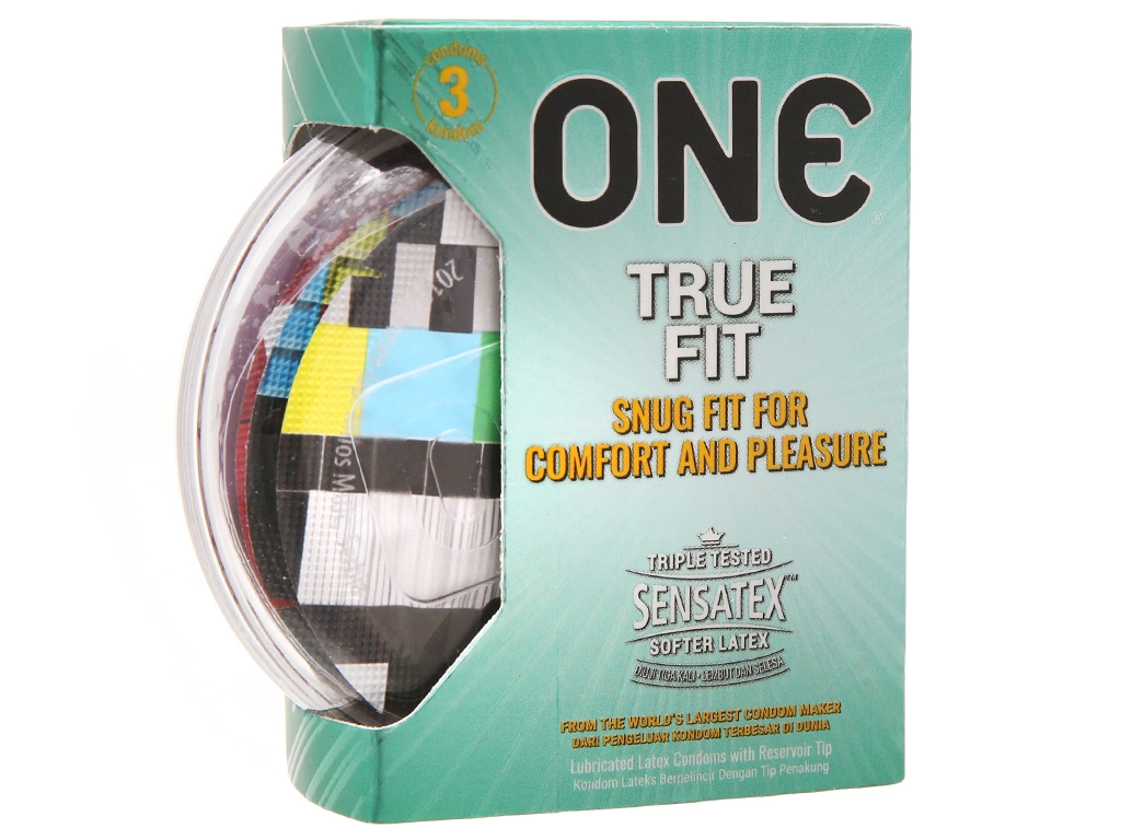 Bao cao su ONE TRUE FIT hộp 3 cái