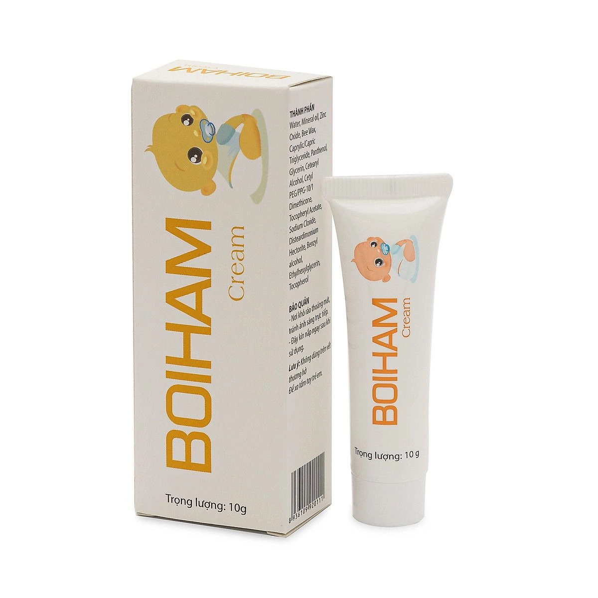 Kem chăm sóc hăm tã trẻ em BOIHAM Cream hộp 1 tuýp 10g