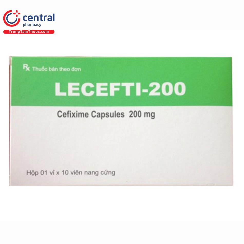 Thuốc kháng sinh Lecefti-200 hộp 10 viên