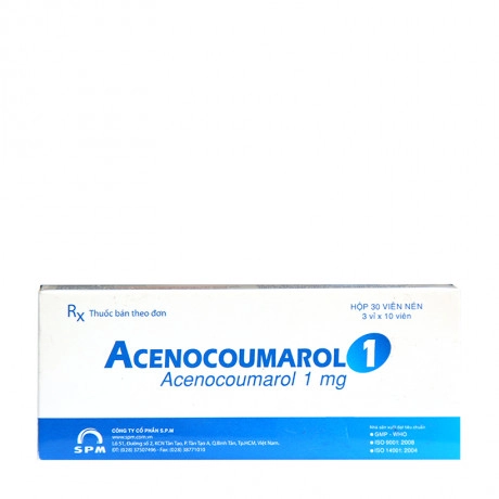 Thuốc tim mạch Acenocoumarol 1 hộp 30 viên