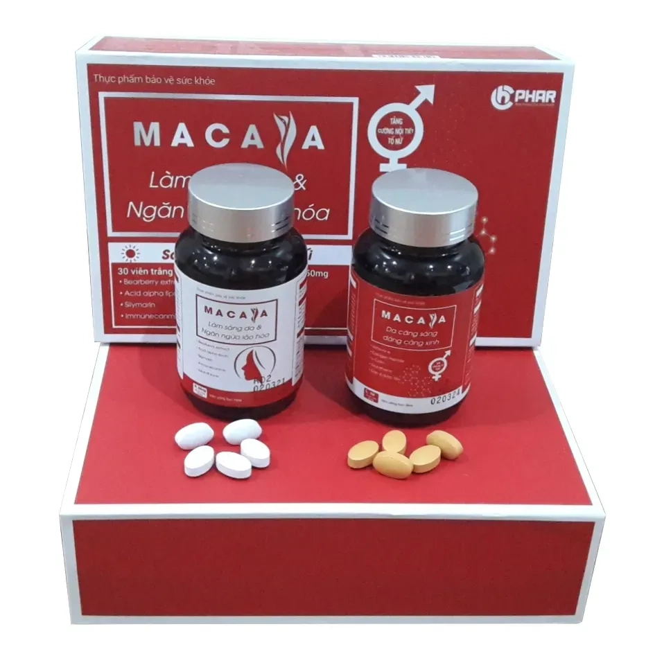 Viên uống đẹp da MACASA hộp 2 lọ 30 viên