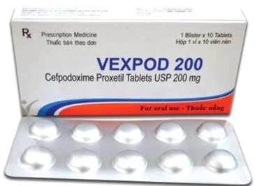 Thuốc kháng sinh Vexpod 200 hộp 10 viên