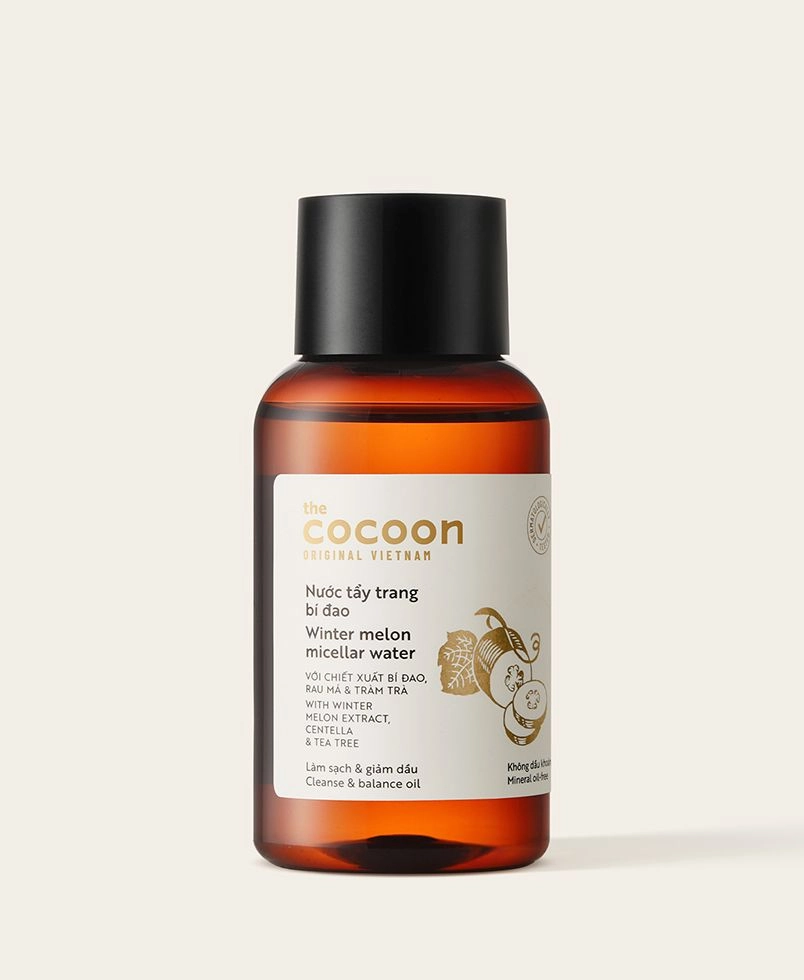 Nước tẩy trang bí đao The Cocoon Original Vietnam Winter Melon Micellar Water chai 140ml