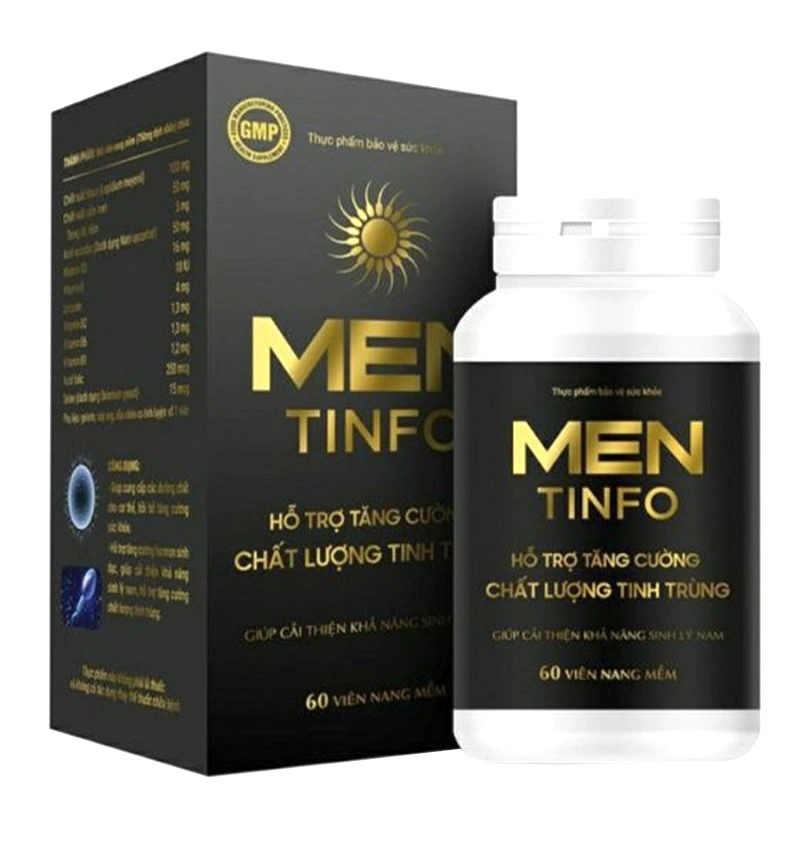 Hỗ trợ tăng cường chất lượng tinh trùng MENTIFO hộp 1 lọ 60 viên nang mềm