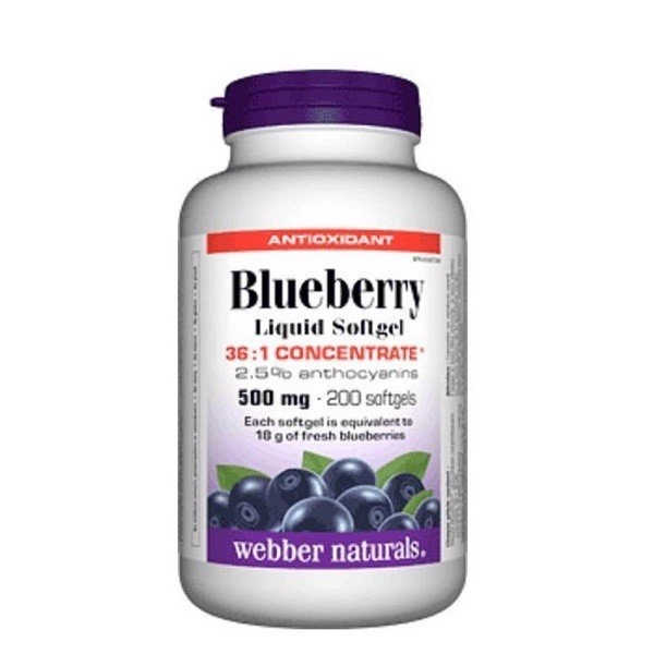 Viên uống chống lão hóa Blueberry 500mg chai 120 viên