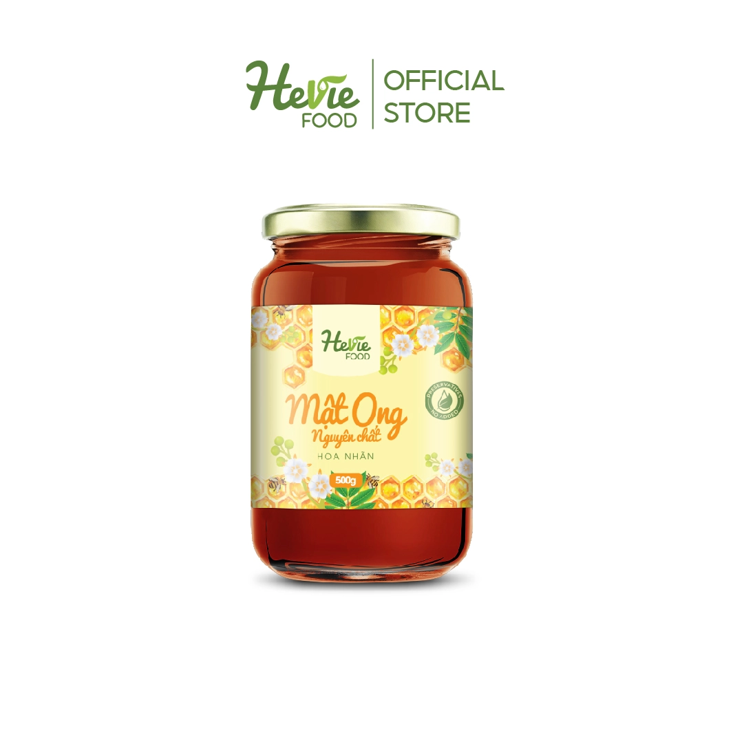 Bồi bổ cơ thể HeVieFood Mật Ong Nguyên Chất Hoa Nhãn hũ 500g