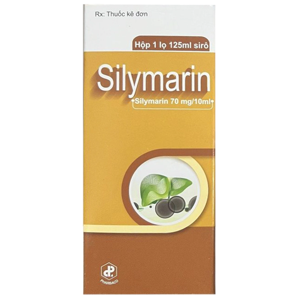 Siro Silymarin 70mg/10ml Pharbaco hộp 1 lọ x 125ml