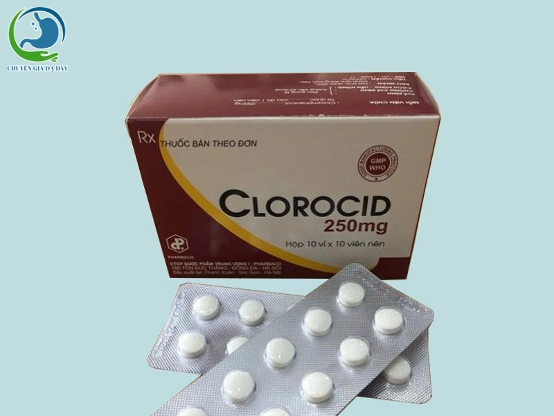 Thuốc kháng sinh Clorocid 250mg (HÀ TÂY) hộp 100 viên
