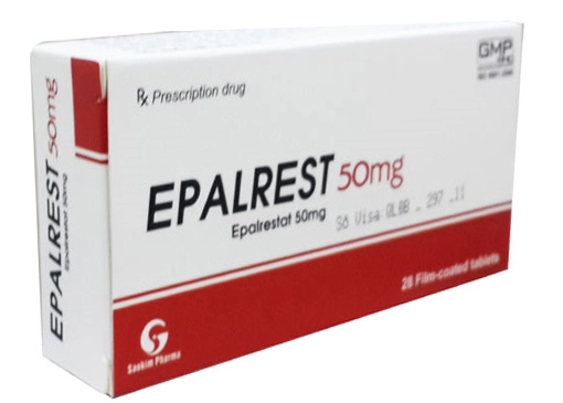 Thuốc tác dụng lên thần kinh ngoại biên Epalrest 50mg hộp 2 vỉ x 14 viên
