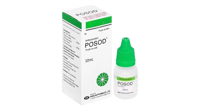 Thuốc trị đục hoặc xuất huyết pha lê, đục thủy tinh thể POSOD hộp 1 lọ 10ml