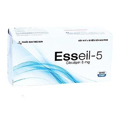 Điều trị tăng huyết áp Esseil-5 Davipharm hộp 10 vỉ x 10 viên