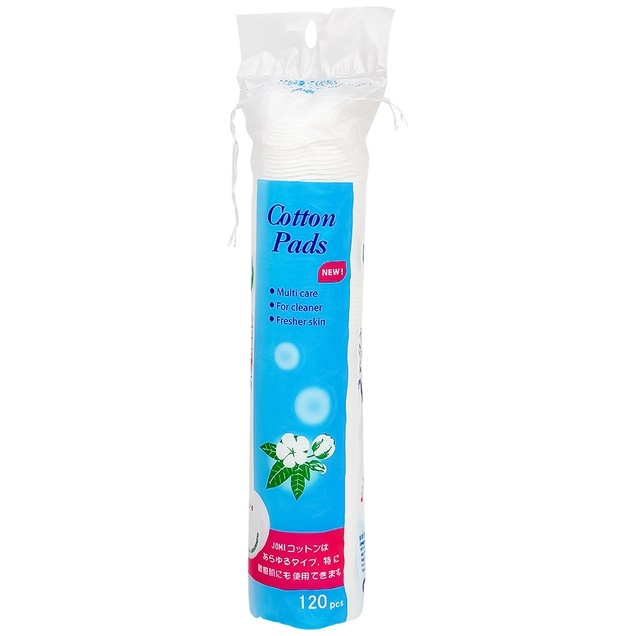 Siêu thấm, siêu mịn bông tẩy trang Jomi Cotton Pads túi 120 miếng