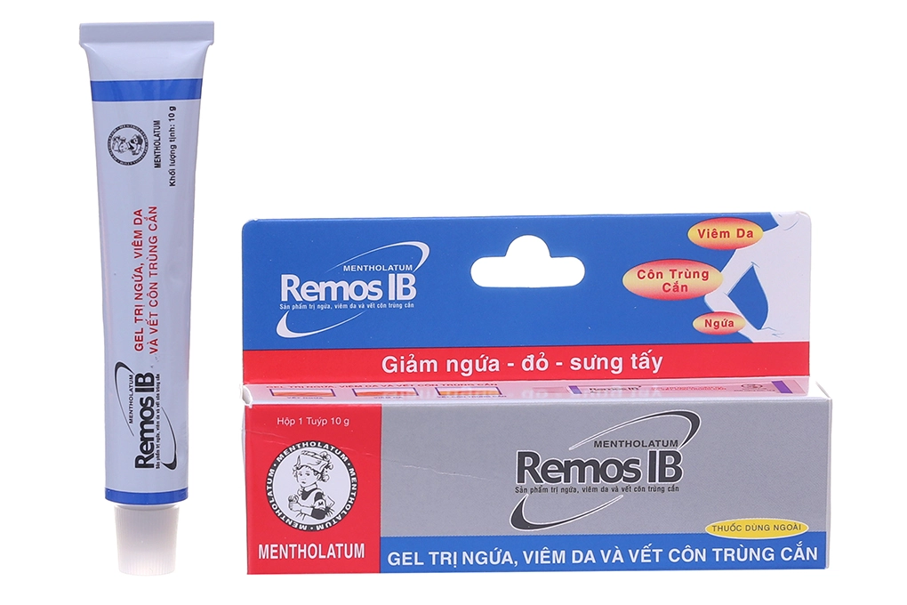 Gel trị ngứa, côn trùng cắn Remos IB tuýp 10g